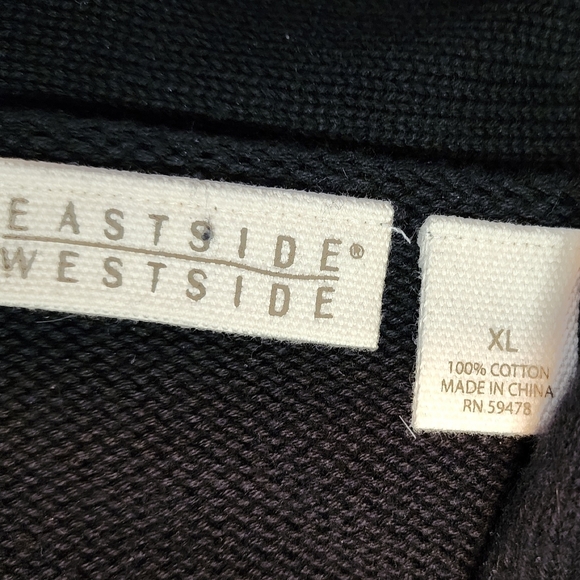 Vintage Eastside / Westside Black Sweater with Gray Accents - Picture 2 of 4